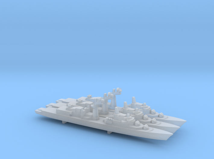Tourville-class frigate x 3, 1/2400 3d printed