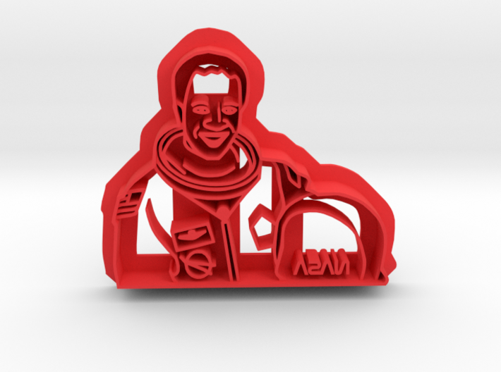 Guion S Bluford Cookie Cutter 3d printed