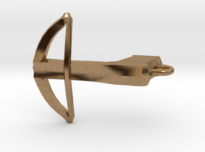 CrossBow Shaped Pendant 3d printed
