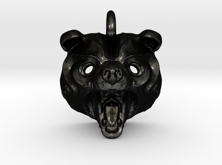 Grizly Bear Pendant 3d printed 