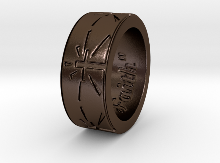 &quot;Faith&quot; Ring 3d printed