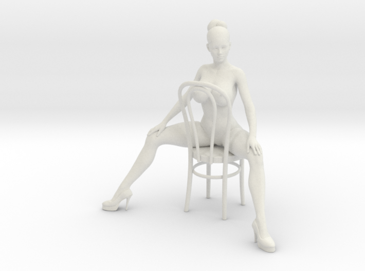 1/18 Girl Sitting Chair 3d printed
