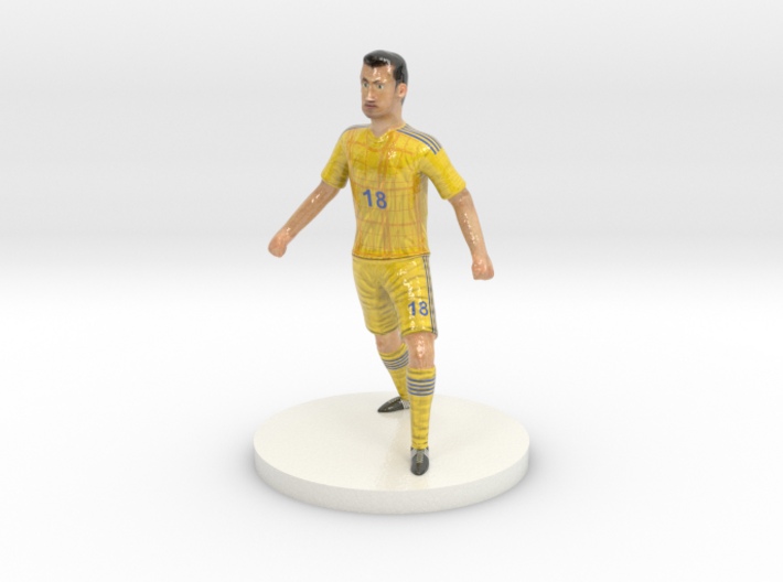Ukrainian Football Player 3d printed