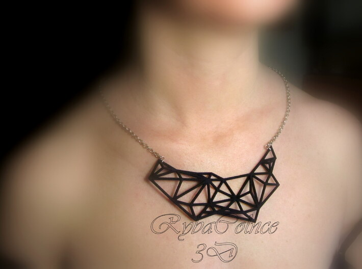 Necklace the Polygon 3d printed