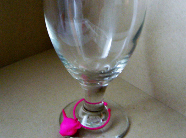 Little Pig Wine Glass Charm 3d printed MWall Click to edit