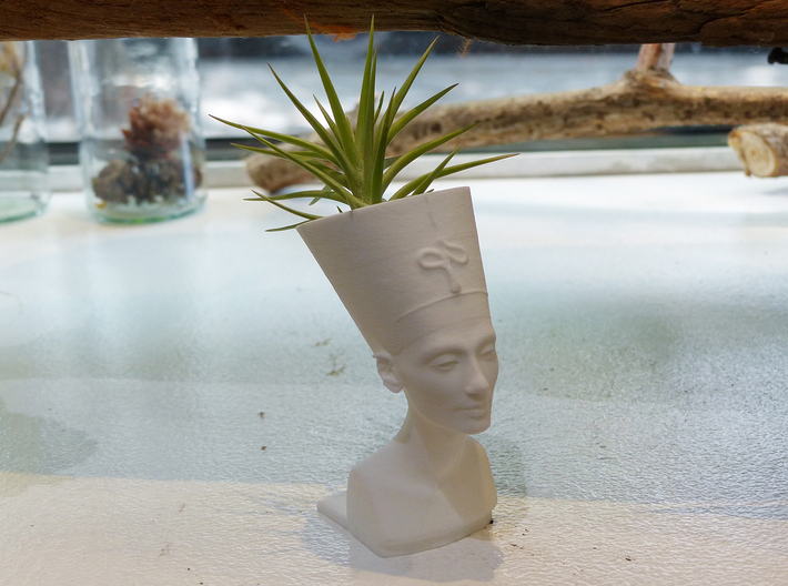 Nefertiti Mini Planter 3d printed