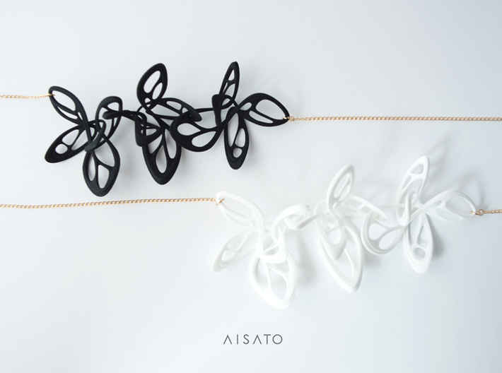 Dancing Butterfly Necklace  3d printed 