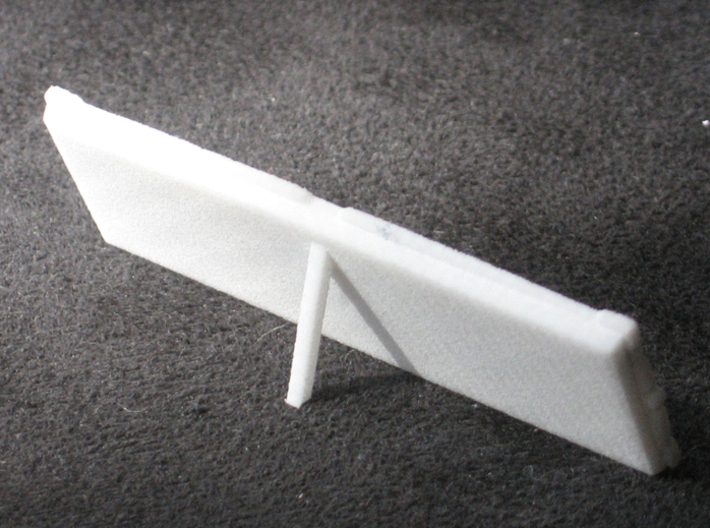 Fortune Frame (2.25" by .625") Standing - Five 3d printed Printed in WSF. Includes five of these.