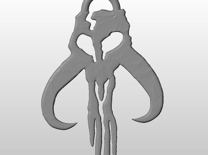 Mythosaur Skull Pendant 3d printed 
