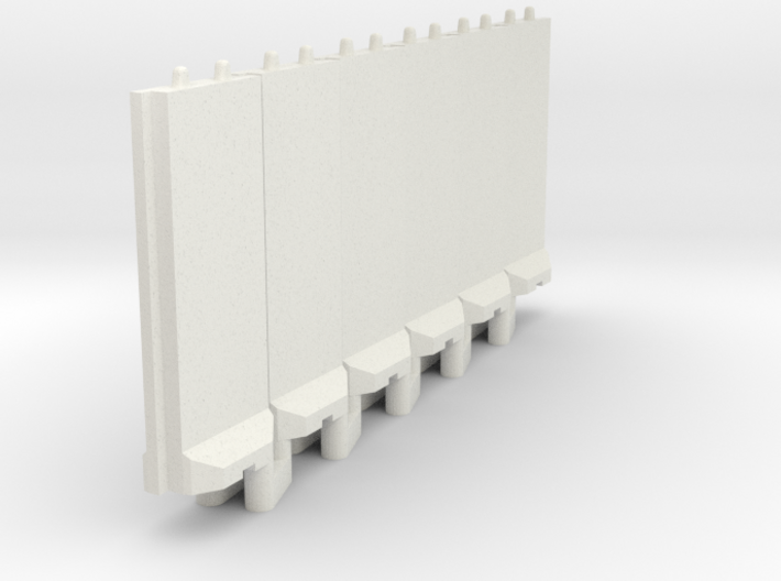 1-144 Concrete T-Wall Section Set 3d printed 
