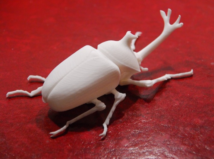 Articulated Rhino Beetle (Allomyrina dichotoma) 3d printed