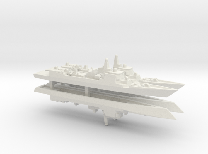 Type 052C Destroyer x 4, 1/1800 3d printed 