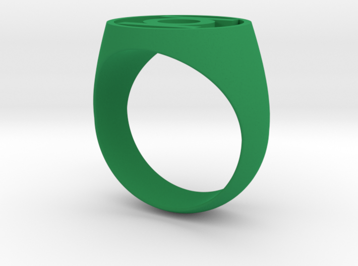Green Lantern Ring (US Size 11.5) 3d printed
