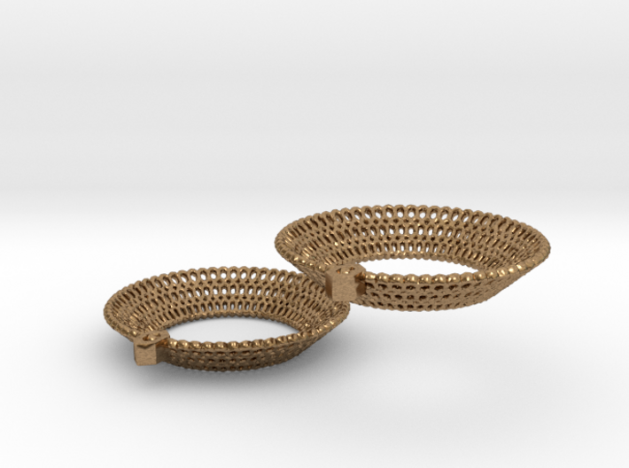 Crochet Earrings (precious/semi-precious metals) 3d printed