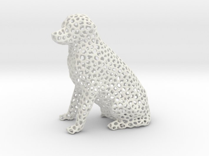 Voronoi Labrador Retriever Dog (Big) 3d printed