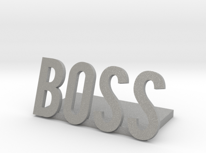 boss logo1 desk bussiness 3d printed