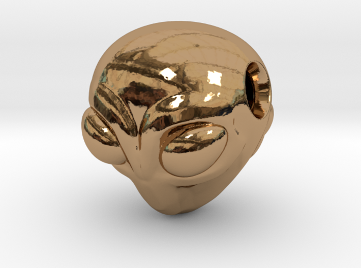 Reversible Alien head pendant 3d printed