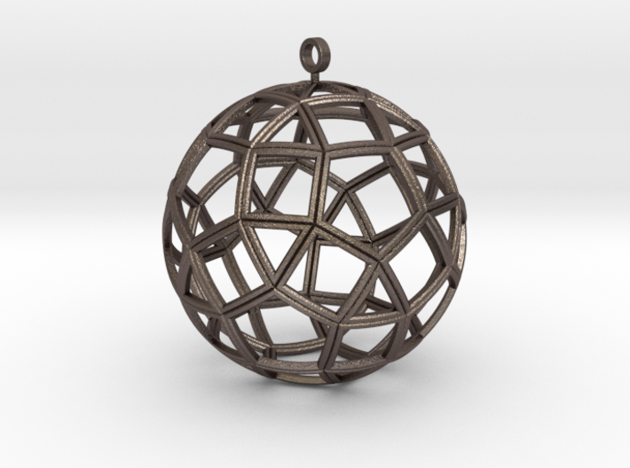 small ball rhombicosidodecahedron 3d printed