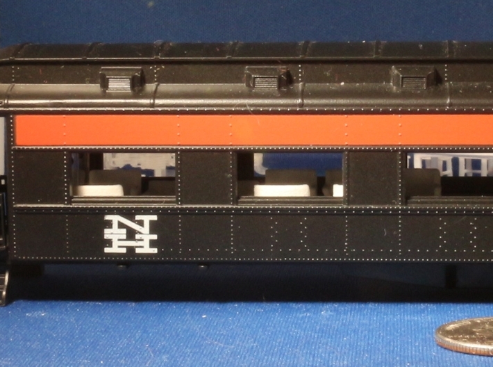 HO Scale Athearn Pullman Observation car interior 3d printed 