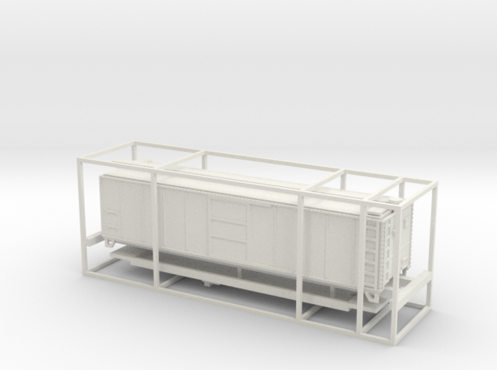 PRR N Scale X29 Boxcar Coarse Details 3d printed