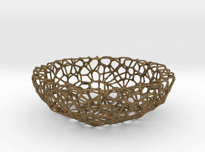 Mini shell / bowl (6 cm) - Voronoi-Style #1 3d printed