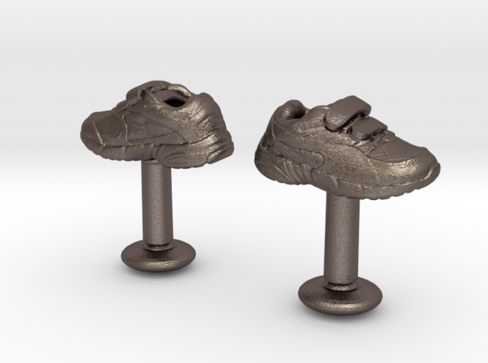 Shoe cufflinks 3d printed 