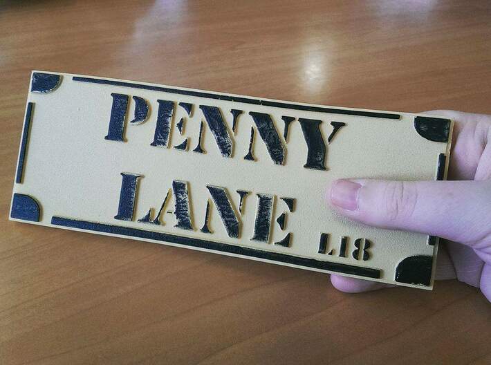 Penny Lane 3d printed 