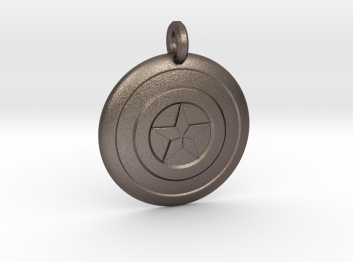 Captain America Shield Keychain 3d printed