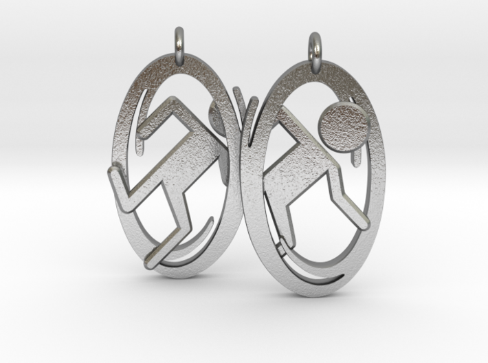 Portal Earrings 3d printed