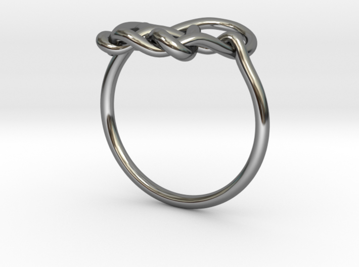 Heart Knot Ring 3d printed