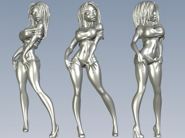650mm scale striptease sexy girl figure 3d printed 