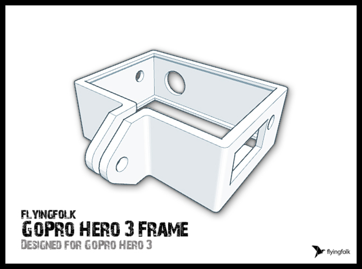 GoPro Hero 3 Frame 3d printed