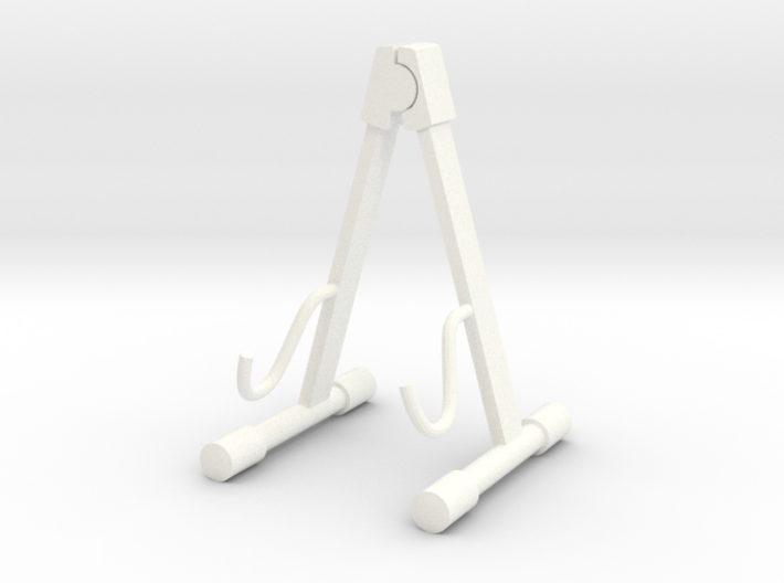 Foldable guitar stand, in the scale 1:6 3d printed 