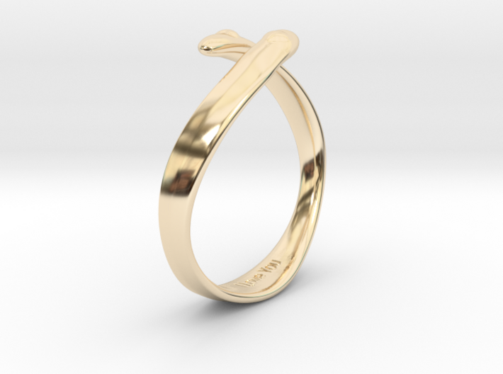 &quot;I Love You&quot; Ring 3d printed