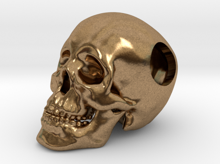 Human Skull Bead - small 3d printed