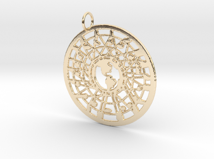 'Our World' Pendant 3d printed