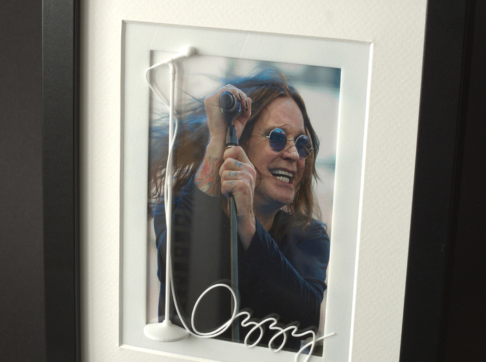 Ozzy Osbourne for photo frame 3d printed