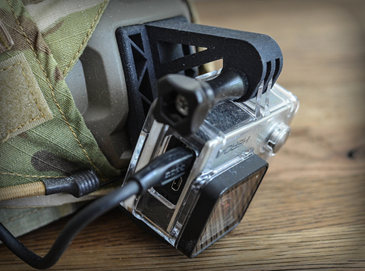 Wilcox NVG Mount for GoPro Camera Hero 2, 3, and 4 3d printed 