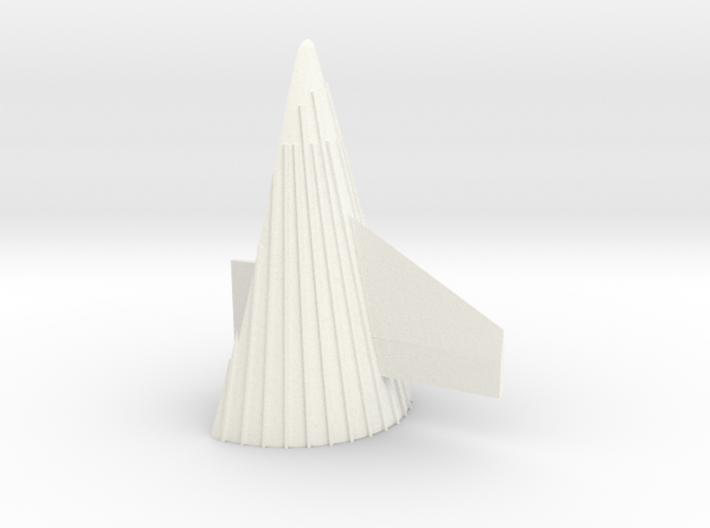 1/48 Saturn V fin Fairing with scale-correct fin 3d printed