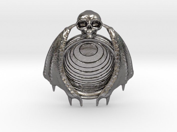 Bat Skull Eye pendant 3d printed