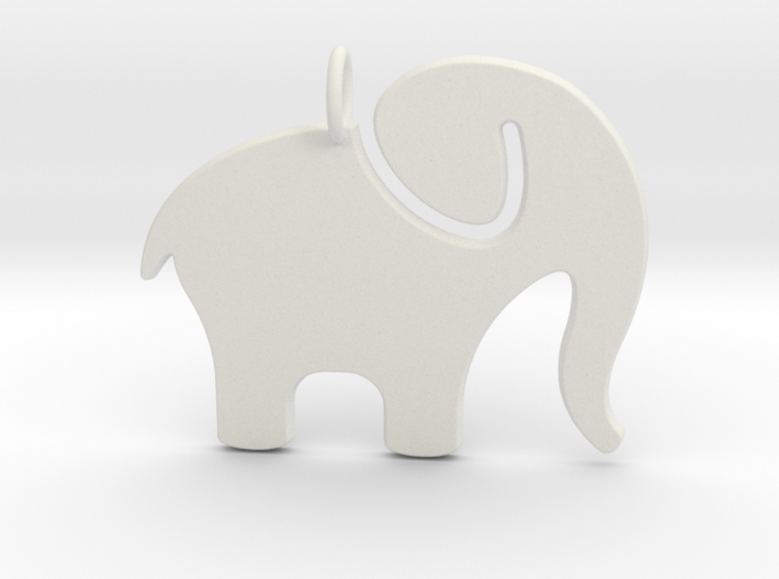 Elephant Pendant 3d printed