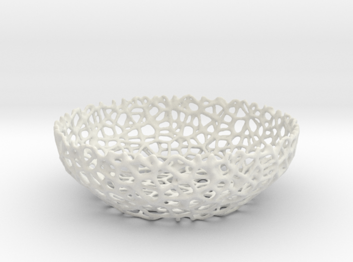 Voronoi Key shell / bowl (12 cm) - Style #8 3d printed