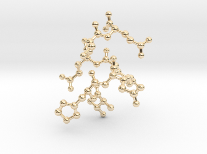 THERESE Custom Peptide Sequence Pendant 3d printed