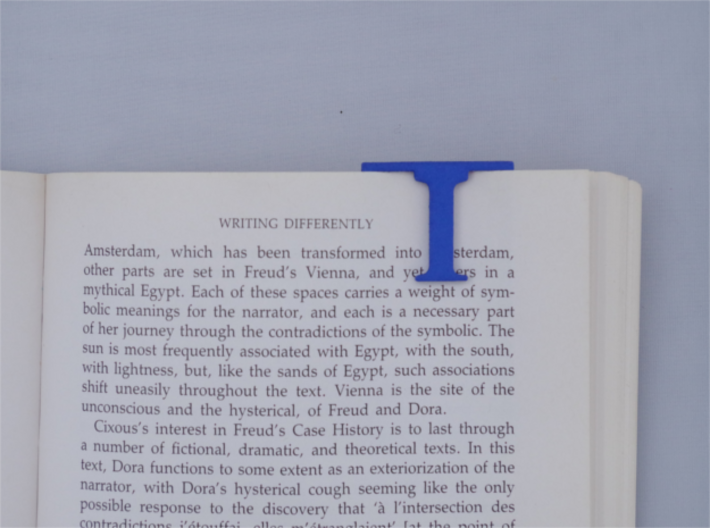 Bookmark Monogram. Initial / Letter I 3d printed