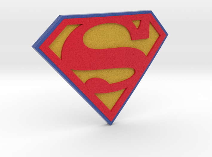 Superman Logo 3d printed