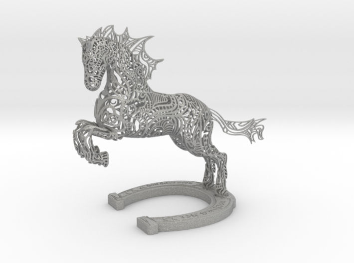 Rocinante Horse Sculpture 3d printed Rocinante Horse Sculpture in Aluminum