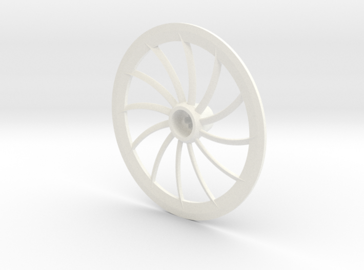 Turbine Hubcap Without Axle--RH 3d printed