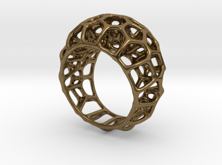 Voronoi Cell Ring (Size 60) 3d printed