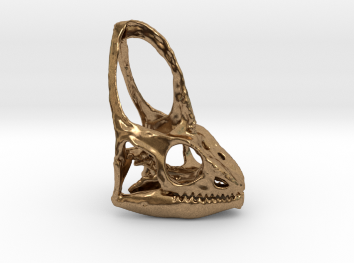 Veiled Chameleon  Skull Pendant 3d printed 