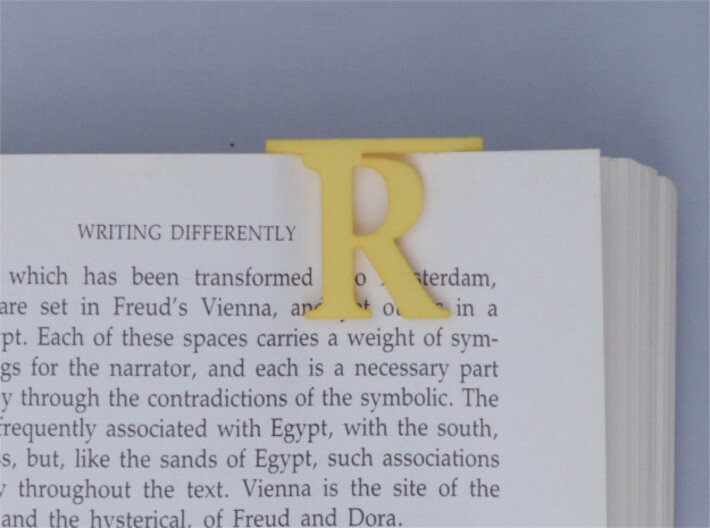Bookmark Monogram. Initial / Letter R 3d printed